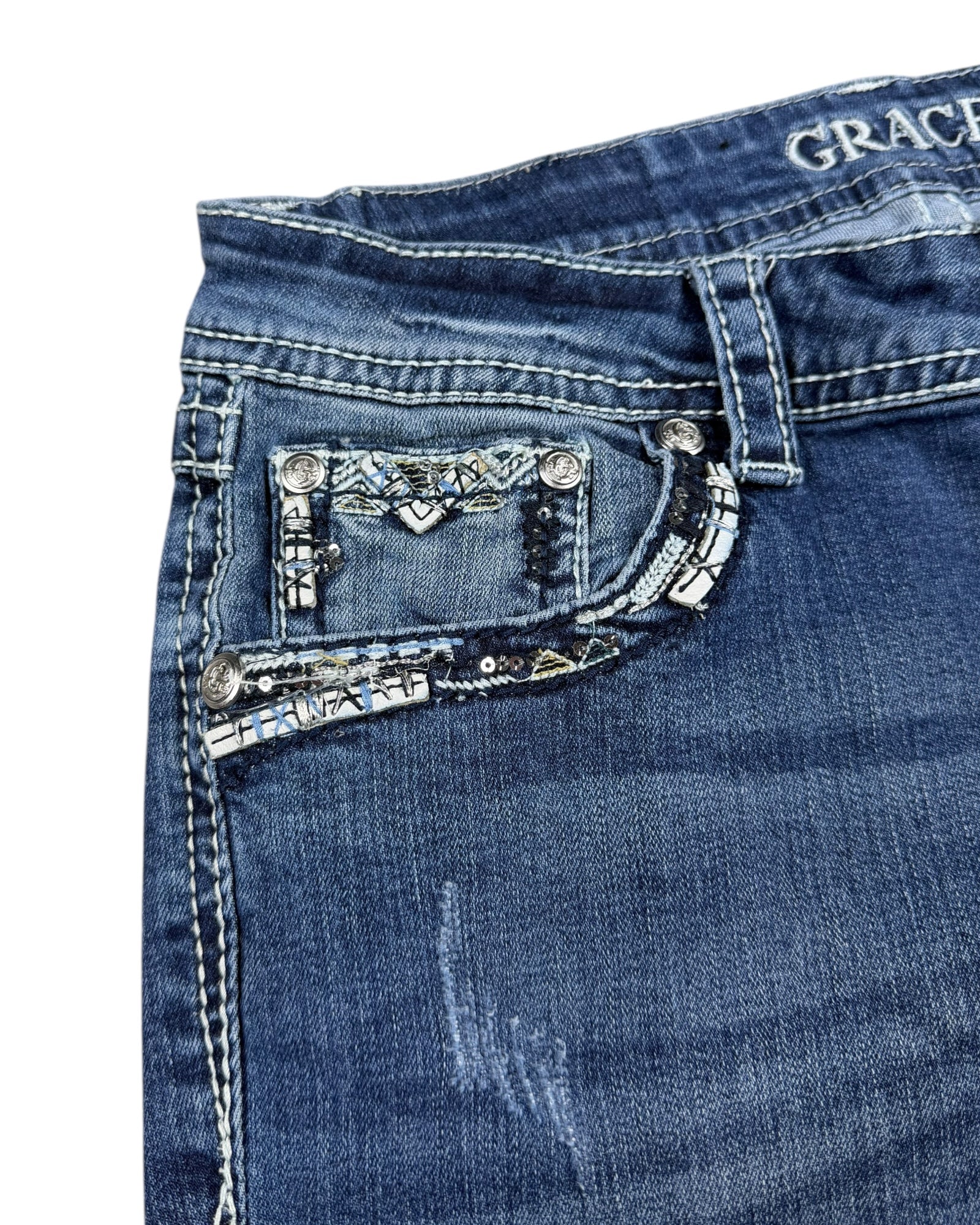 Y2K Flared Jeans (S)