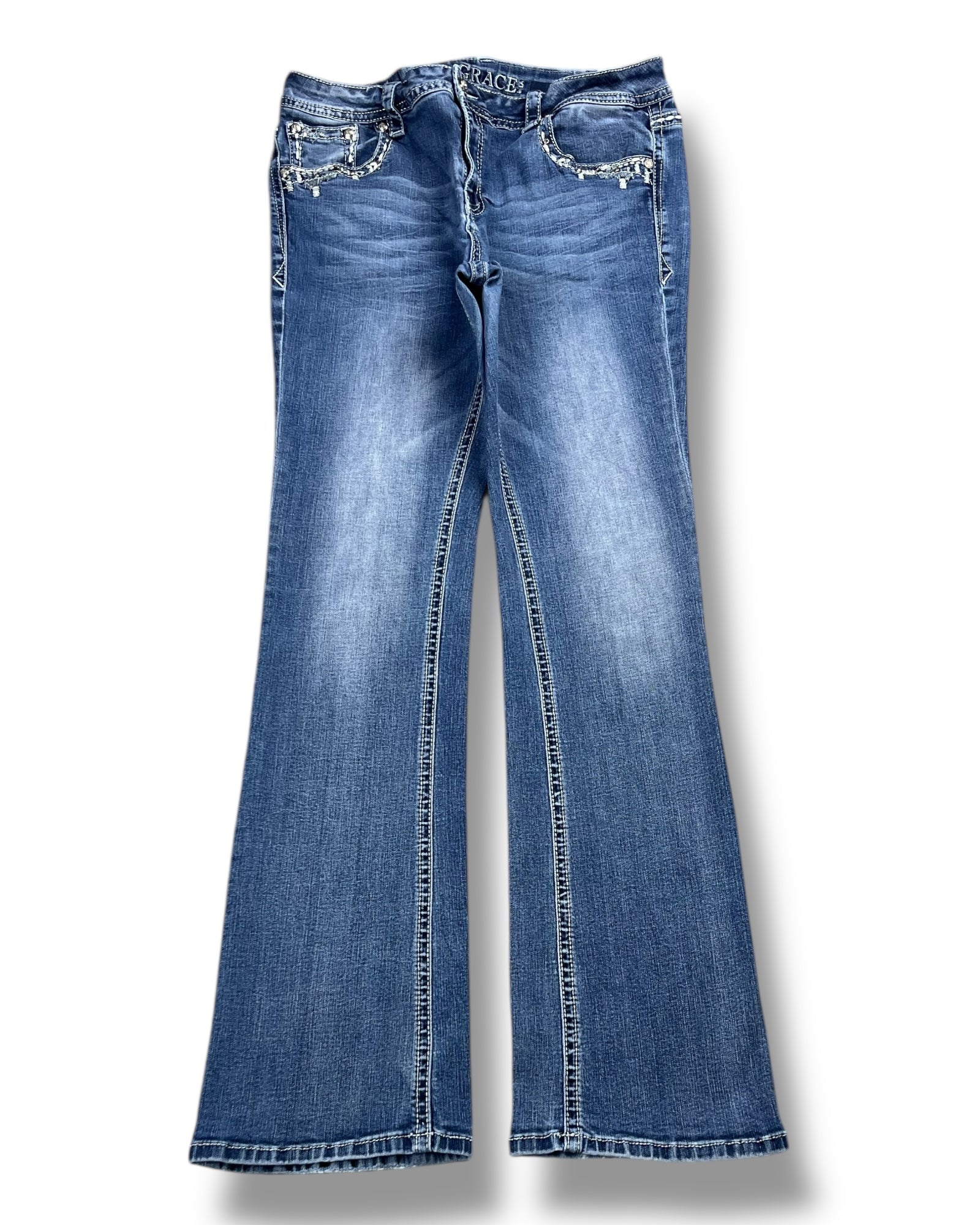 Y2K Flared Jeans (M)