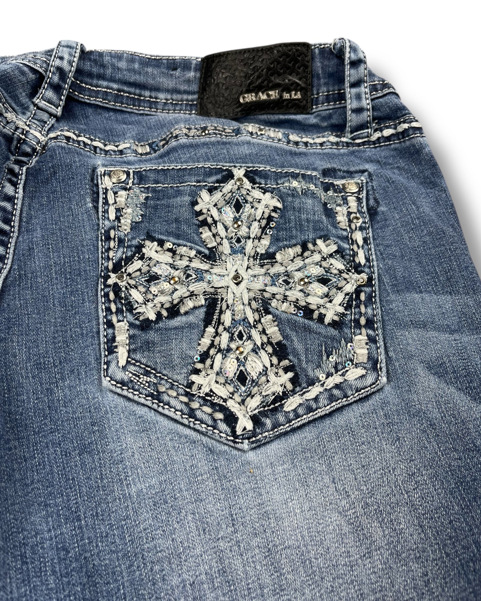 Y2K Flared Jeans (M)