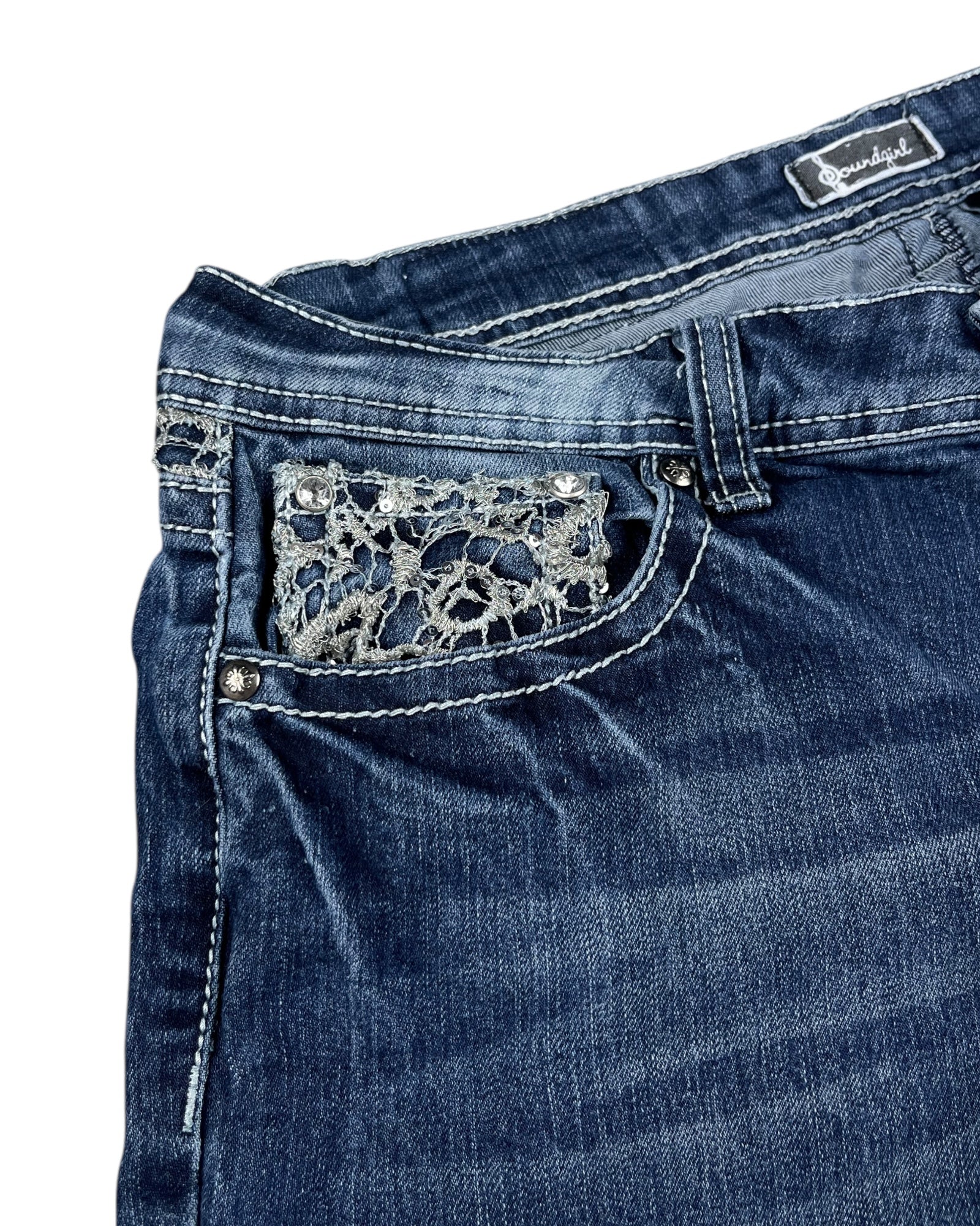 Y2K Flared Jeans (S)