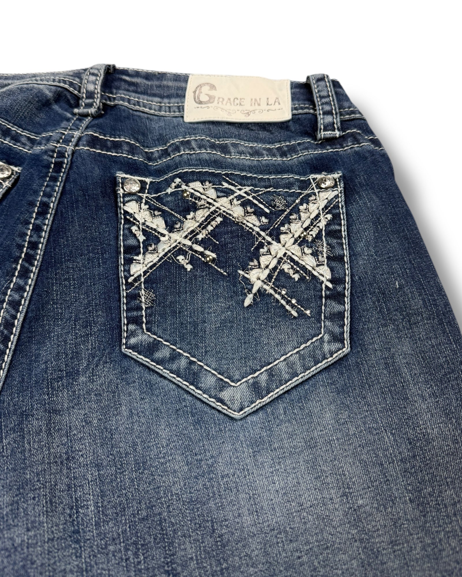 Y2K Flared Jeans (S)