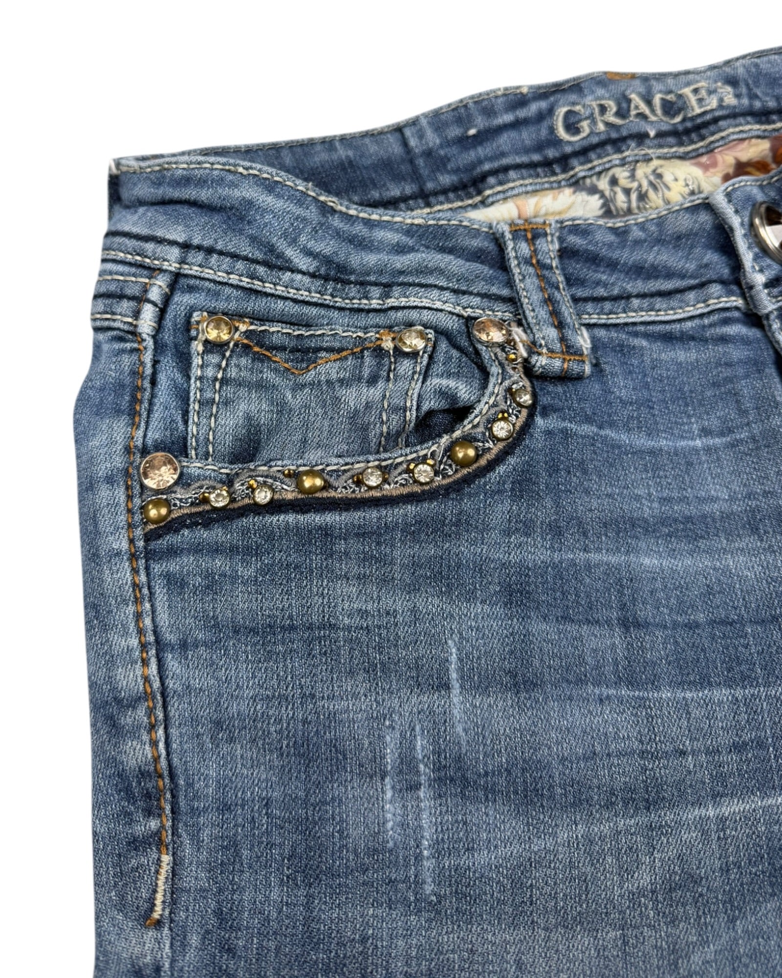 Y2K Flared Jeans (S)