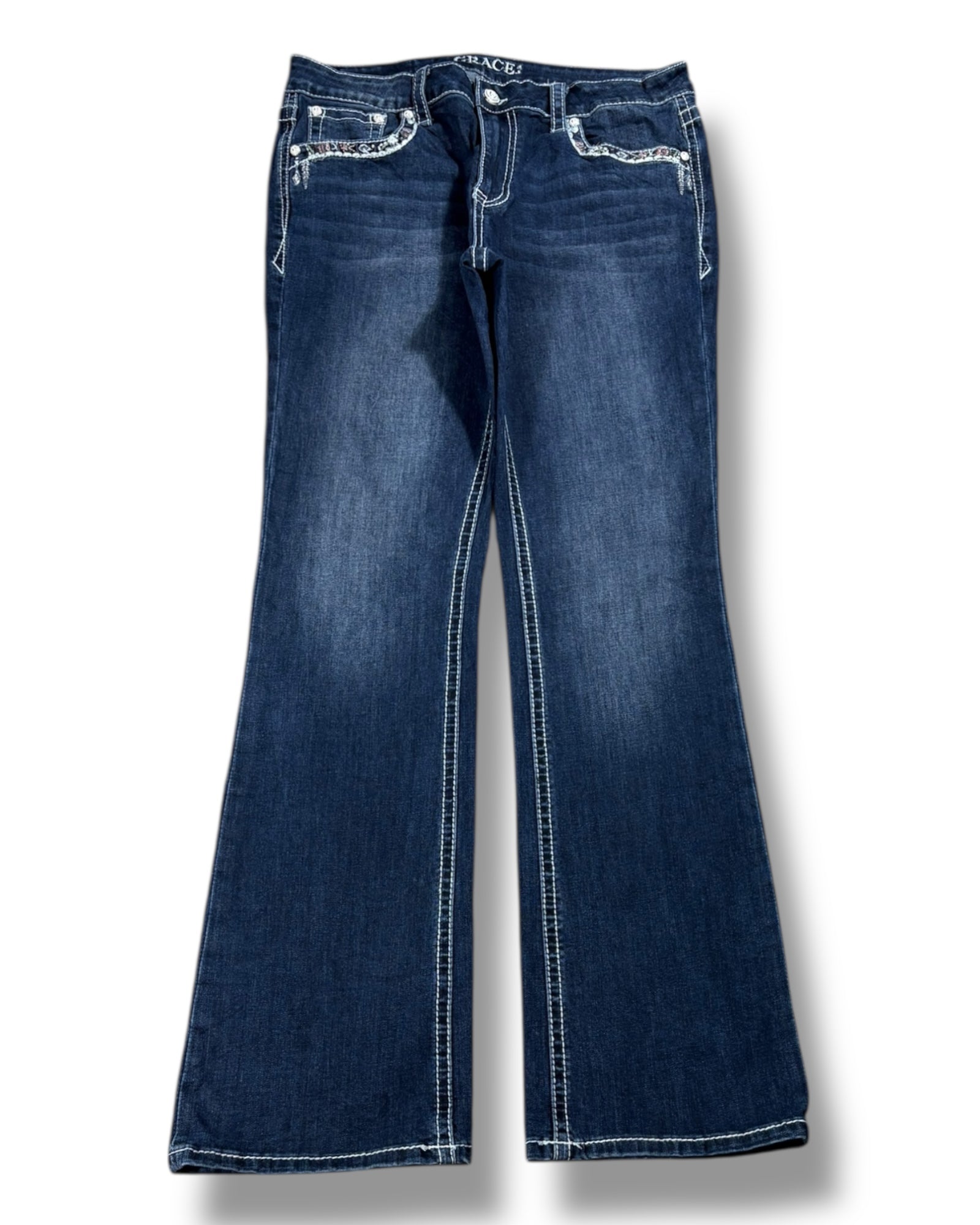 Y2K Flared Jeans (M)